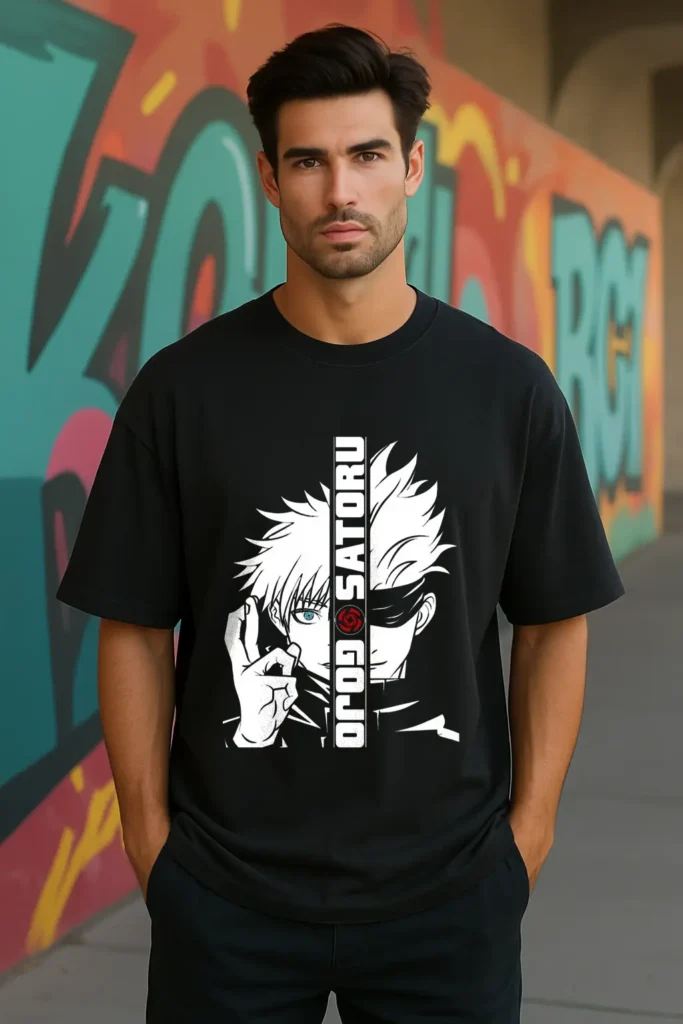 Gojo Satoru Drop shoulder T Shirt – Unisex