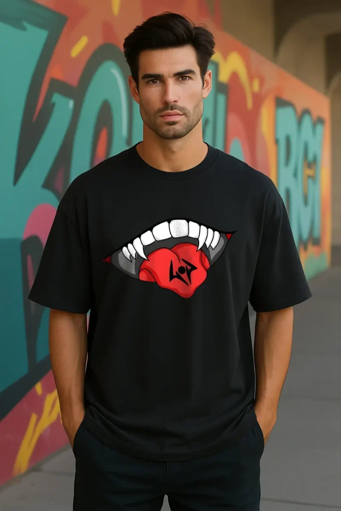 Sukuna Mouth Drop shoulder T Shirt – Unisex